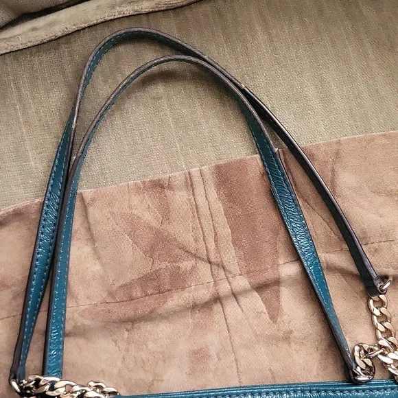 Michael Kors Leather Bag with Gold Accents - Picture 8 of 16